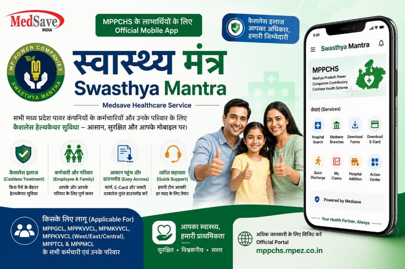 Swasthya Mantra App: MPPCHS ई-कार्ड, क्लेम और हॉस्पिटल सर्च की पूरी मोबाइल गाइड